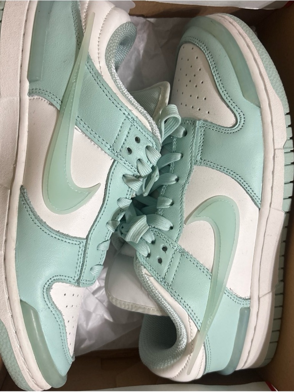 Nike Women’s Mint/White Low-Top Sneakers